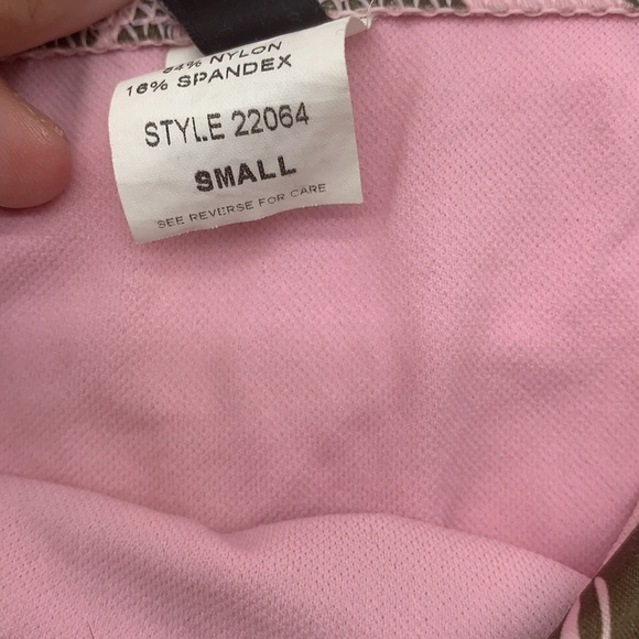 Guess Pink Brown Floral Bikini Sz small SW2053 - Picture 5 of 9